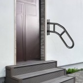 VivaTechnix CXSBSHS29IN1ZXJLBV0 Balustrada otel, Prindere perete, pentru 1-3 trepte, lungime 737 mm, max 240 kg