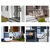 VivaTechnix CXSBSHS29IN1ZXJLBV0 Balustrada otel, Prindere perete, pentru 1-3 trepte, lungime 737 mm, max 240 kg