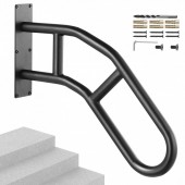 VivaTechnix CXSBSHS29IN1ZXJLBV0 Balustrada otel, Prindere perete, pentru 1-3 trepte, lungime 737 mm, max 240 kg