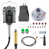 VivaTechnix DDDMJ1200WYXZY4MH001V2 Polizor cu arbore flexibil si pedala, 1200 W, Turatie 30000 rpm, lungime ax 100 cm, 112 accesorii