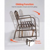 VivaTechnix GYZYJSGTSHWZTBF7Y001V0 Banca cu cadru metalic otel, spatar fonta, Bronz antic, Lungime 127 cm, max 250 kg, 2-3 persoane