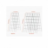 VivaTechnix HGPJTXCZAXJ3JSUXXV0 Set 2 spaliere pentru castraveti, plante agatatoare, 100x80, Pliabil