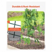 VivaTechnix HGPJTXCZAXJ3JSUXXV0 Set 2 spaliere pentru castraveti, plante agatatoare, 100x80, Pliabil