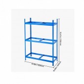 VivaTechnix HJSLTJSC1801VQ8XXV0 Suport de perete Vivatechnix pentru 12 anvelope, 1300 x 500 x 1790 mm, max 150 kg, 2 rafturi