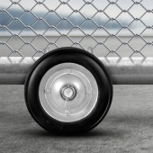 VivaTechnix HLHMJLJ6INCHO9AC8V0 Roti cauciuc cu suport pentru porti culisante, Otel, max 300 kg, 146Ã—270 mm, Diametrul exterior al tevii compatibil 32-50 mm