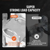 VivaTechnix HLHMJLJ6INCHO9AC8V0 Roti cauciuc cu suport pentru porti culisante, Otel, max 300 kg, 146Ã—270 mm, Diametrul exterior al tevii compatibil 32-50 mm