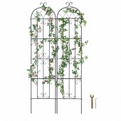 VivaTechnix HPJHX2JTH87W13N5YV0 Set 2 suporturi pentru plante agatatoare, 51 x 180 cm, Otel, Diametru teava 10 mm