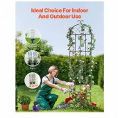 VivaTechnix HPJHX2JTH87W13N5YV0 Set 2 suporturi pentru plante agatatoare, 51 x 180 cm, Otel, Diametru teava 10 mm