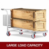 VivaTechnix JL6IN2WXPSJ2DXTXHV0 Set 4 roti pivotante/rigide, Frana laterala, Capacitate 510 kg/roata, Diametru 6 inch, Poliuretan/Otel