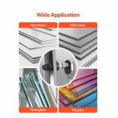 VivaTechnix JLBSDKQ245CME5VDO001V0 Set 6 perforatoare pentru tabla, antrenor cu clichet, in trusa, 2.7 â€“ 50.8 mm, 1 x burghiu in trepte, Otel 40Cr
