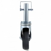 VivaTechnix JLTX13-5-1XJL25YGV0 Set 4 roti pivotante, pentru schele, Capacitate 113 kg/roata, Cauciuc/Otel