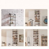 VivaTechnix JSGZWJYGHMBHWK4D5V0 Raft metalic cu 6 x polite incluse din lemn, Vivatechnix Industrial, 610 x 255 x 2120 mm