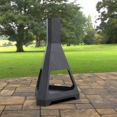 VivaTechnix KRO-1075 Incalzitor pentru terasa/gradina, Hexagon Fire Pit KRO-1075, Otel, Negru, 1158x725 mm, grosime 3 mm