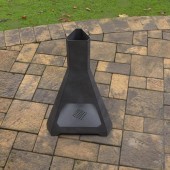 VivaTechnix KRO-1075 Incalzitor pentru terasa/gradina, Hexagon Fire Pit KRO-1075, Otel, Negru, 1158x725 mm, grosime 3 mm