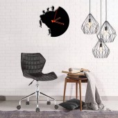 VivaTechnix KRO-1093 Ceas de perete metalic Krodesign Climbers KRO-1093, diametru 50 cm, negru