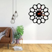 VivaTechnix KRO-1094 Ceas de perete metalic Krodesign KRO-1094, diametru 50 cm, negru