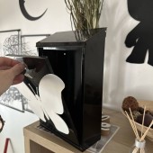 VivaTechnix KRO-1228 Cutie postala Vivatechnix Butterfly KRO-1228, otel, 400x250x100mm, Negru/Alb, 2 chei