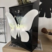 VivaTechnix KRO-1228 Cutie postala Vivatechnix Butterfly KRO-1228, otel, 400x250x100mm, Negru/Alb, 2 chei