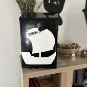 VivaTechnix KRO-1231 Cutie postala Vivatechnix Boat KRO-1231, otel, 400x250x100mm, Negru/Alb, 2 chei