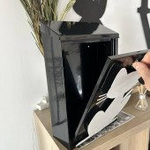 VivaTechnix KRO-1234 Cutie postala Vivatechnix Cat KRO-1234, otel, 400x250x100mm, Negru/Alb, 2 chei