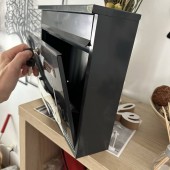 VivaTechnix KRO-1239 Cutie postala Vivatechnix Teckel KRO-1239, otel, dimensiune 310x360x100mm, Gri/Alb, 2 chei