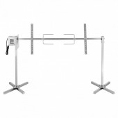 VivaTechnix KZSNXDXZKJ5225DUQ001V2 Rotisor electric pentru gratar Inox, max 60 kg, lungime de lucru 132 cm, putere 38 W, Inaltime reglabila 8 niveluri, 3 rpm