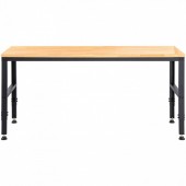 VivaTechnix LDSGZTSM4820V400PV2 Banc de lucru cu inaltime reglabila 719 â€“ 968 mm, max 900 kg, 4 x Prize AC, 2 x USB, Blat stejar
