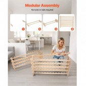 VivaTechnix LSJJYMSSM96PD5BV1001V0 Raft modular pentru 96 sticle de vin, Stivuibil, Lemn, 8 Niveluri, 1130 x 290 x 962 mm