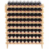 VivaTechnix LSJJYMSZZ72PSBAJFV0 Raft pentru 72 de sticle de vin, Vivatechnix Modular, 898 x 250 x 1035 mm, Lemn bambus