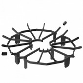 VivaTechnix LXYMP6X20MM27JRUUV0 Suport de lemne pentru semineu sau vatra de foc, Vivatechnix diametru 638 mm, Otel, Negru 