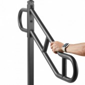 VivaTechnix LZKFSHS405INENIH7V0 Balustrada otel, Prindere podea, pentru 1-3 trepte, lungime 1029 mm, max 113 kg