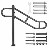 VivaTechnix LZKFSHS405INENIH7V0 Balustrada otel, Prindere podea, pentru 1-3 trepte, lungime 1029 mm, max 113 kg