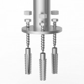 VivaTechnix LZYCFSDDB1W3MXYPNV0 Balustrada aluminiu pentru piscina, 400 x 90 x 915 mm, Capacitate 100 kg, protectie UV, accesorii montaj incluse