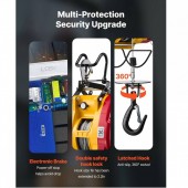 VivaTechnix MAGBXSDDHLYX33XRC001V2 Electropalan portabil cu telecomanda 2 in 1, Telecomanda cu fir/fara fir, 1500W, max 300 kg, Inaltime 30 m