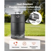 VivaTechnix MTYXLYTGS185KKVVN001V0 Gratar vertical cu afumatoare 4 in 1, Diametru 47 cm, Otel, Afisaj temperatura 10-400 â„ƒ