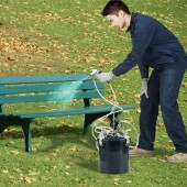 VivaTechnix PQ10L15MM40MM6P5YV0 Set de vopsit cu rezervor sub presiune, 10 l, 4.1 Bar, 2 x duze 1.5 mm si 4 mm, 170-250 l/min, Manometru, 2 x pistoale