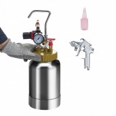 VivaTechnix PQTOX2L18MMBQ0RHWV0 Pistol de vopsit cu rezervor sub presiune, Capacitate 2 l, 3.1 Bar, Duza 1.8 mm, Manometru