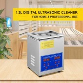 VivaTechnix QXJ1.3LCSB0000001V2 Aparat de curatat cu ultrasunete, Capacitate 1.3 l, 60W, frecventa ultra-inalta 40 kHz, Inox