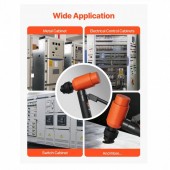 VivaTechnix SDYYDKQBXS15U0JZ8001V0 Set 10 perforatoare pentru tabla, Antrenare hidraulica, in trusa, 12.7 â€“ 101.6 mm, 1 x burghiu in trepte, Otel 40Cr