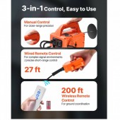 VivaTechnix SGGKBXSDDHLSXE8ZG001V2 Electropalan portabil cu telecomanda wireless 3 in 1, Orizontal/Vertical, 1500W, max 500 kg, Inaltime 7.6 m