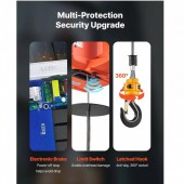 VivaTechnix SGGKBXSDDHLSXE8ZG001V2 Electropalan portabil cu telecomanda wireless 3 in 1, Orizontal/Vertical, 1500W, max 500 kg, Inaltime 7.6 m