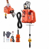 VivaTechnix SGGKBXSDDHLSXE8ZG001V2 Electropalan portabil cu telecomanda wireless 3 in 1, Orizontal/Vertical, 1500W, max 500 kg, Inaltime 7.6 m