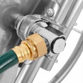 VivaTechnix SGJPC2GG175FIFFBUV0 Carucior cu tambur pentru furtun, otel, Vivatechnix, maxim 53 m pentru diametru de 5/8 inch, 2 roti