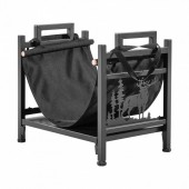 VivaTechnix SNMJ15FTSNDCNIADY001V0 Suport de lemne pentru seminee, Vivatechnix 450 Ã— 315 Ã— 415 mm, Otel, Negru