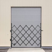 VivaTechnix SSFDMDM1.66X1.22MV0 Poarta pliabila acordeon, Vivatechnix Otel, Negru, 2 x roti, Latime extinsa 170 cm, Inaltime 126 cm