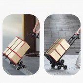 VivaTechnix TCSPLCHS460LUZUQRV0 Carucior pliabil pentru scari, 8 roti, maxim 208 kg, greutate 9.2 kg, Otel Carbon