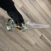 VivaTechnix TR-1001 Lampa cu gaz lampant Vivatechnix Classic TR-1001, abajur si rezervor sticla, oglinda metal