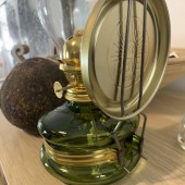 VivaTechnix TR-1003V Lampa cu gaz lampant Vivatechnix Classic TR-1003V, rezervor sticla, oglinda metal, Verde