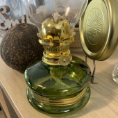 VivaTechnix TR-1003V Lampa cu gaz lampant Vivatechnix Classic TR-1003V, rezervor sticla, oglinda metal, Verde