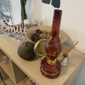 VivaTechnix TR-1004R Lampa cu gaz lampant Vivatechnix Colour TR-1004R, rezervor sticla, oglinda metal, Rosu